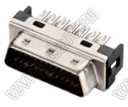B02-026111E0-60 вилка SCSI IDC на шлейф; 26-конт.