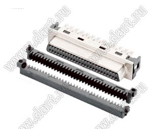 B02-050211E0-91 розетка SCSI IDC на шлейф; 50-конт.