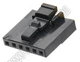 MOLEX Milli-Grid™ 1511000006 корпус однорядной розетки на кабель, цвет черный; 6-конт.