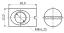 IFNHTH-M8x12-20 гайка мебельная потайная типа "бочонок"; M8x1,25; D=12,0мм; L=20,0мм; сталь оцинкованная