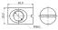 IFNHTH-M6x10-20 гайка мебельная потайная типа "бочонок"; M6x1; D=10,0мм; L=20,0мм; сталь оцинкованная