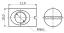IFNHTH-M6x10-11 гайка мебельная потайная типа "бочонок"; M6x1; D=10,0мм; L=11,0мм; сталь оцинкованная