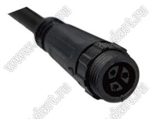 52-200632-02 розетка на кабель; 6(2+4)-конт.; 10A+5A/125V+60V