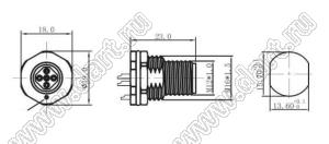54-100551-05 вилка на кабель; 5-конт.; 5A/60V
