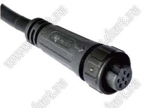 52-200512-02 розетка на кабель; 5-конт.; 8A/125V