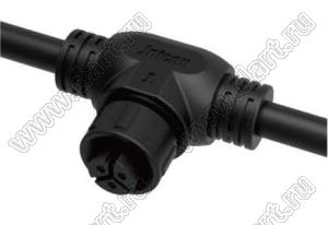 52-200273-22 розетка на кабель; 2-конт.; 10A/300V