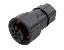 53-200212-01 розетка на кабель; 2-конт.; 20A/300V