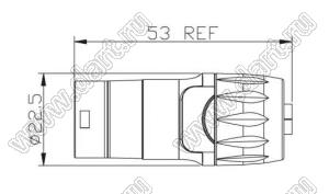 68-400811-02 штекер RJ45 прямой на кабель; 8-конт.