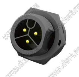 53-101852-01 вилка на панель; 18-конт.; 5A/60V