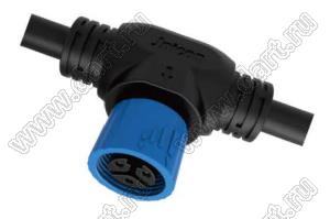 58-200273-12 розетка на кабель; 2-конт.; 10A/300V
