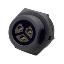 53-200252-01 розетка на панель; 2-конт.; 20A/300V