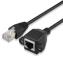 RJ45-MALE/RJ45-FEMALE PANEL 0,3m кабель информационный CAT5e RJ45 вилка/розетка на панель; длина 0,3m