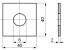 BSQW-060400-20-AISI304 шайба квадратная плоская; сталь нержавеющая AISI 304; сталь нержавеющая