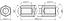 PCHSS6-200 (8.0) стойка шестигранная с внутренними резьбами; SW=8,0мм; L=200мм; латунь; L2=12,0мм; L3=12,0мм