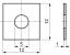 BSQW-050120-10-AISI304 шайба квадратная плоская; сталь нержавеющая AISI 304; сталь нержавеющая