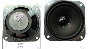 YD100-250245 (5ГДШ-9) головка громкоговорителя; R=4±15%Ом; P=5Вт; F=160...12500Гц; 90±3дБ