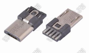 US01-106 (U435-044B-161078) розетка микро USB2.0 на кабель, 5 конт.