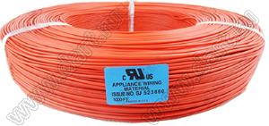 UL1007#30AWG (7x0.1)-RED wire 610m провод радиомонтажный ПВХ; Sн=0,055кв.мм; красный