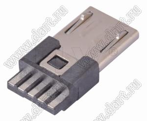 US01-106 (U435-044B-161078) розетка микро USB2.0 на кабель, 5 конт.