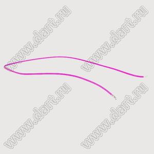 BLWTE1.0-A1001Te+200mmPINK+3mm) 1571#28AWG провод с терминалом; A1001Te; P=1,0мм; длина 0.2м; розовый