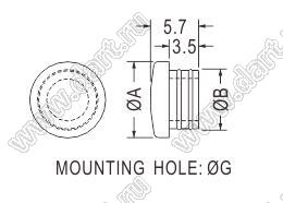 MHD-10L(B） заглушка круглого отверстия; силиконовая резина; черный