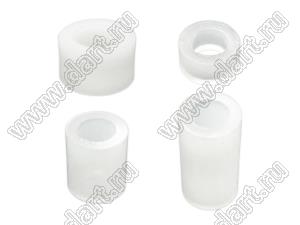 8.5-612(B) стойка трубчатая гладкая; A=6,0мм; B=8,5мм; C=12,0мм; нейлон-66 (UL); черный