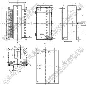 Case 23-102 корпус на DIN-рейку 132x75x70.5 мм