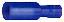 MPFNY2-156 наконечник полностью изолированный пулевидный (штекер), для провода; s=1,5…2,5кв.мм; A.W.G. 16-14; I max=24А; синий