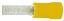 DBV5.5-14 наконечник изолированный штыревой плоский, для провода; сечение провода 4-6кв.мм; желтый; A.W.G.=12-10; I max=48А; медь луженая/пластик