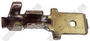 TT2050802 наконечник неизолированный ножевой (папа), для провода A.W.G. 20-16 сечением 0,5…1,4 кв.мм, луженая латунь