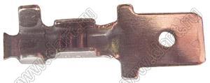 TT2050502 наконечник неизолированный ножевой (папа), для провода A.W.G. 20-16 сечением 0,5…1,4 кв.мм, луженая латунь