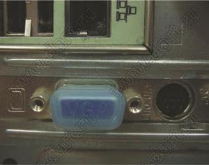 VGAC-1 заглушка разъёма VGA; PP (полипропилен); прозрачный