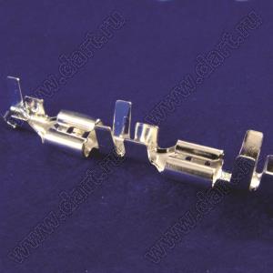 ST2500802-L наконечник кабельный клемма ножевая "мама"; отожженная бронза; AWG#14-12; располож.цепью