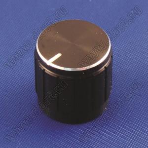 B138-13-13-6-B-Bф (VA 13x13) ручка алюминиевая черная с фаской
