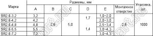 SR2.6-5.5 пистон монтажный; A=5,5мм; B=2,6мм; нейлон-66 (UL); черный