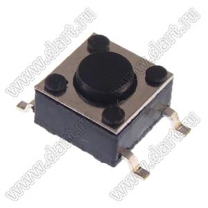 TD-03XG-X (DTSM-61, IT-1102W, TS-025) кнопка тактовая для поверхностного (SMD) монтажа; 6,0x6,0x4,3мм