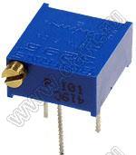 3296P-1-501 (500R) резистор подстроечный многооборотный; R=500(Ом)