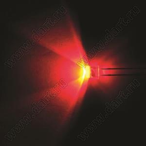 BL-UE707F3-21 (BIN-1) светодиод цилиндрический 5,0x5,3 мм; красный; 620...625нм; корпус прозрачный; 1,9...2,1V; 400...500мКд; 110°