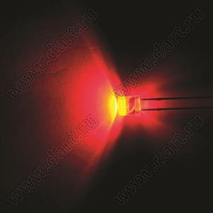 BL-UE707F3-22 (BIN-1) светодиод цилиндрический 5,0x5,3 мм; красный; 620...625нм; корпус прозрачный; 1,9...2,1V; 200...300мКд; 110°