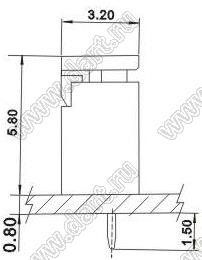 A1251-02A (PicoBlade™ MOLEX 53047-0210) вилка однорядная прямая на плату; шаг 1,25мм; 2-конт.