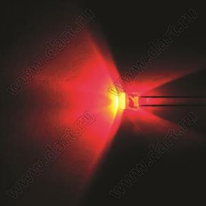BL-UE707F3-19 (BIN-2) светодиод цилиндрический 5,0x5,3 мм; красный; 630...635нм; корпус прозрачный; 1,9...2,3V; 500...600мКд; 110°