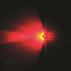 BL-UE509/1F3-19 (BIN-1) светодиод круглый 5,0x5,5 мм; красный; 620...625нм; корпус прозрачный; 2,1...2,3V; 2000...4000мКд; 50°