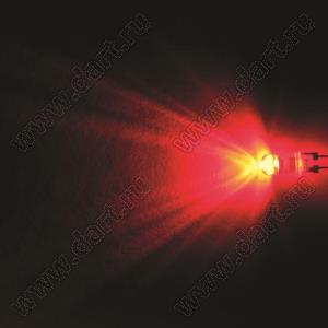 BL-UE525B23-19-84 (BIN-1) светодиод круглый 5 мм; красный; 620...625нм; корпус прозрачный; 2,1...2,3V; 3000...5000мКд; 35°