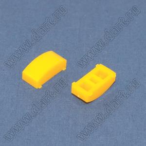 A02-Y (KM-21) для (MPS-580) толкатель (колпачок) прямоугольный желтый 5,5х12,5х4,5мм