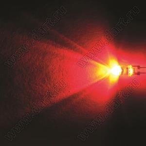 BL-UE525B23-21-84 (BIN-1) светодиод круглый 5 мм; красный; 620...625нм; корпус прозрачный; 2,1...2,3V; 4000...6000мКд; 75°