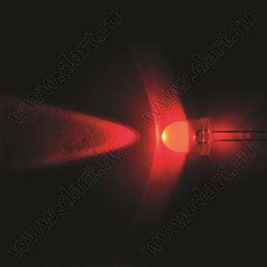 BL-UE810F3-22 (BIN-1) светодиод круглый 10 мм; красный; 620...625нм; корпус прозрачный; 1,9...2,1V; 2000...4000мКд; 18°