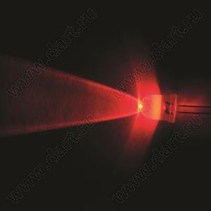 BL-UE810F3-21 (BIN-1) светодиод круглый 10 мм; красный; 620...625нм; корпус прозрачный; 1,9...2,1V; 6000...8000мКд; 18°