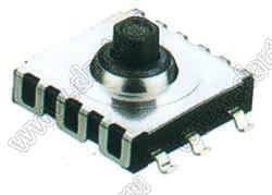 TMHM14 кнопка тактовая 10,0x10,4мм четырехнаправленная с центральным нажатием ("микроджойстик") для поверхностного монтажа