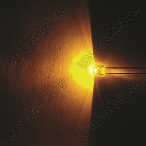 BL-UY567F3-18 (BIN-2) светодиод круглый 4,8x4,75 мм; желтый; 590...593нм; корпус прозрачный; 1,9...2,1V; 800...1000мКд; 120°