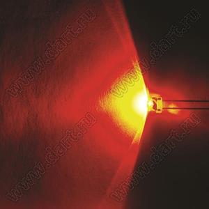 BL-UE567F3-19 (BIN-2) светодиод круглый 4,8x4,75 мм; красный; 625...630нм; корпус прозрачный; 2,3...2,5V; 800...1000мКд; 120°